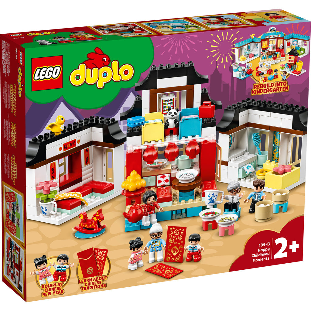 LEGO® DUPLO™ Happy Childhood Moments - Đồ Chơi Lắp Ráp 2 Trong 1 (Tết & Trường Học) - LEGO 10943 - Góc nhìn khác 3