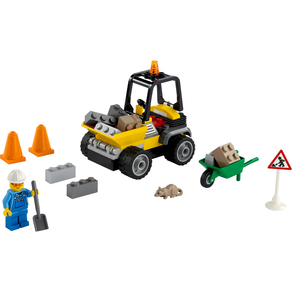 LEGO® City Roadwork Truck Xe Công Trình Đồ Chơi Lắp Ráp LEGO 60284 - Hình ảnh chi tiết 2