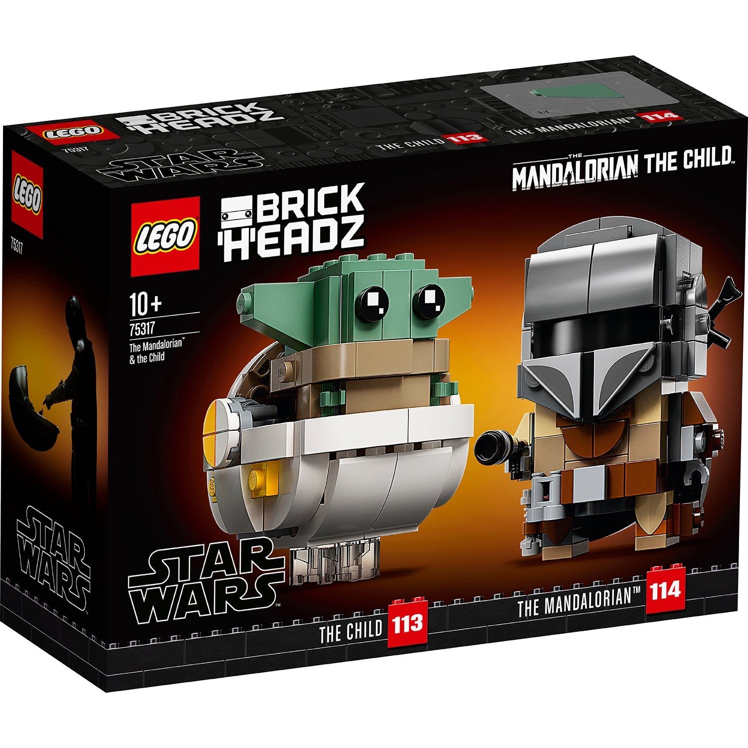 LEGO® BrickHeadz™ The Mandalorian™ & the Child | Mô hình lắp ráp Star Wars | LEGO 75317 - Hình ảnh chi tiết 2