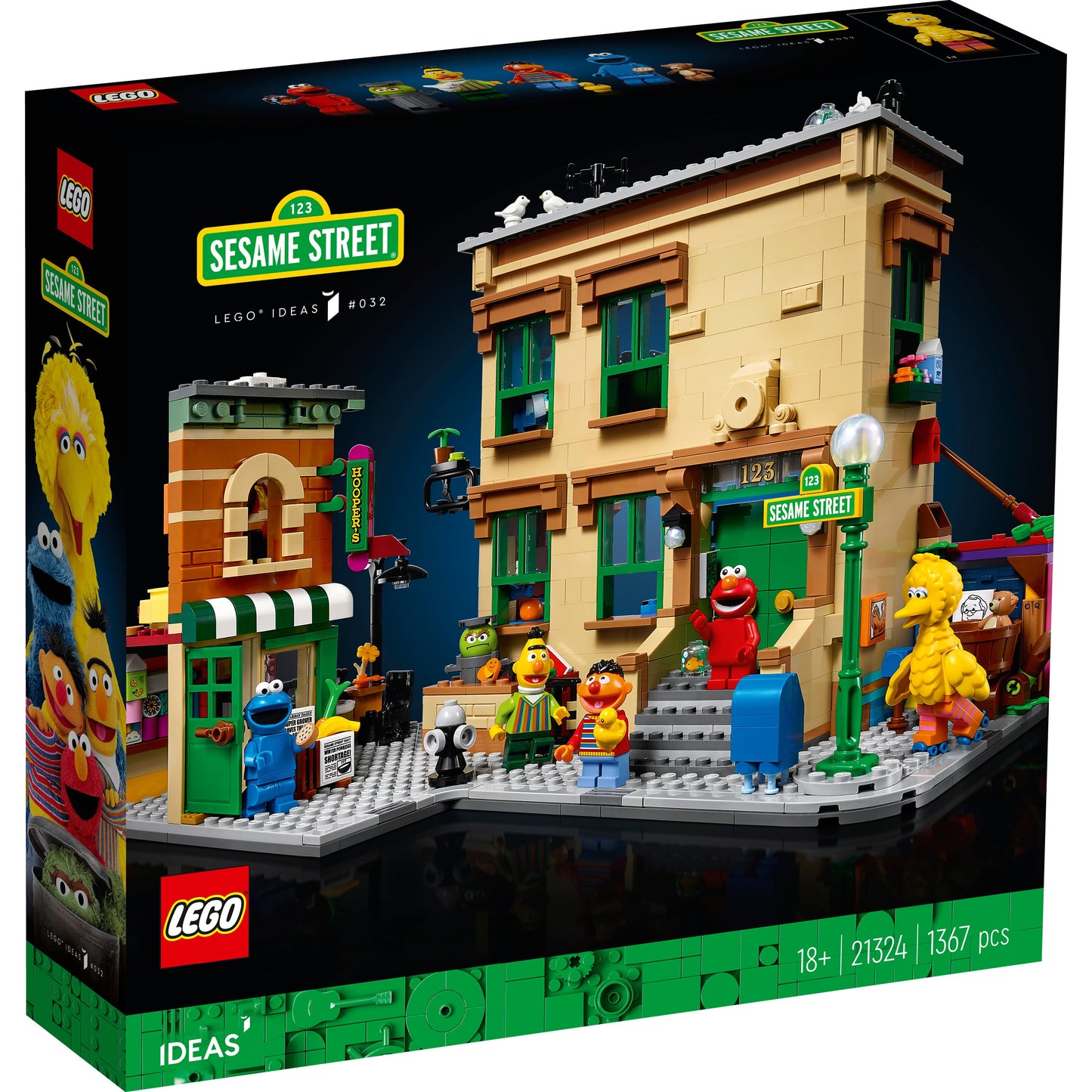 LEGO® Ideas 123 Sesame Street Bộ Lắp Ráp Góc Phố LEGO 21324 - Hình ảnh sản phẩm
