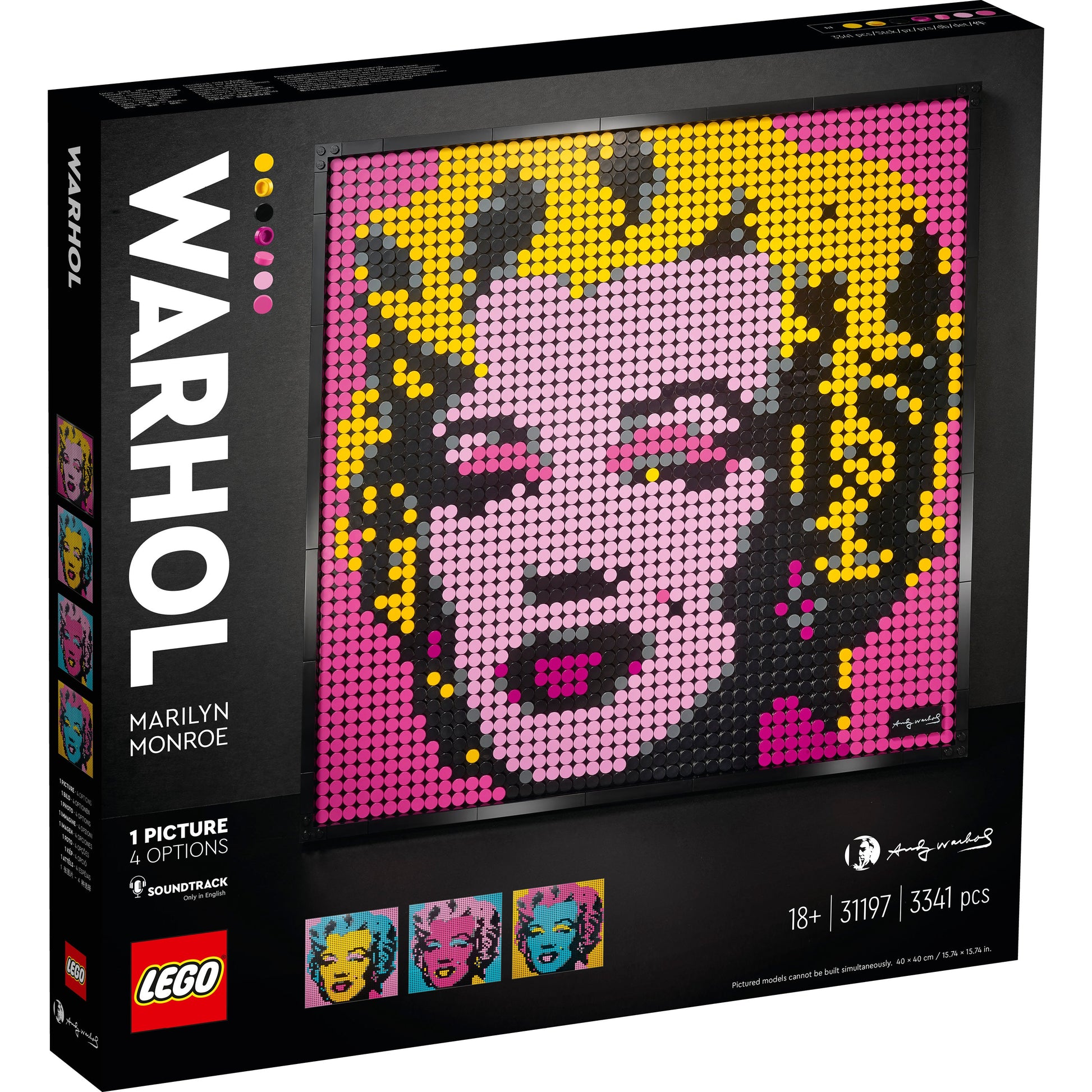 LEGO® Art Andy Warhols Marilyn Monroe - Tranh Pop Art Lắp Ráp 31197 - LEGO Art - Hình ảnh sản phẩm