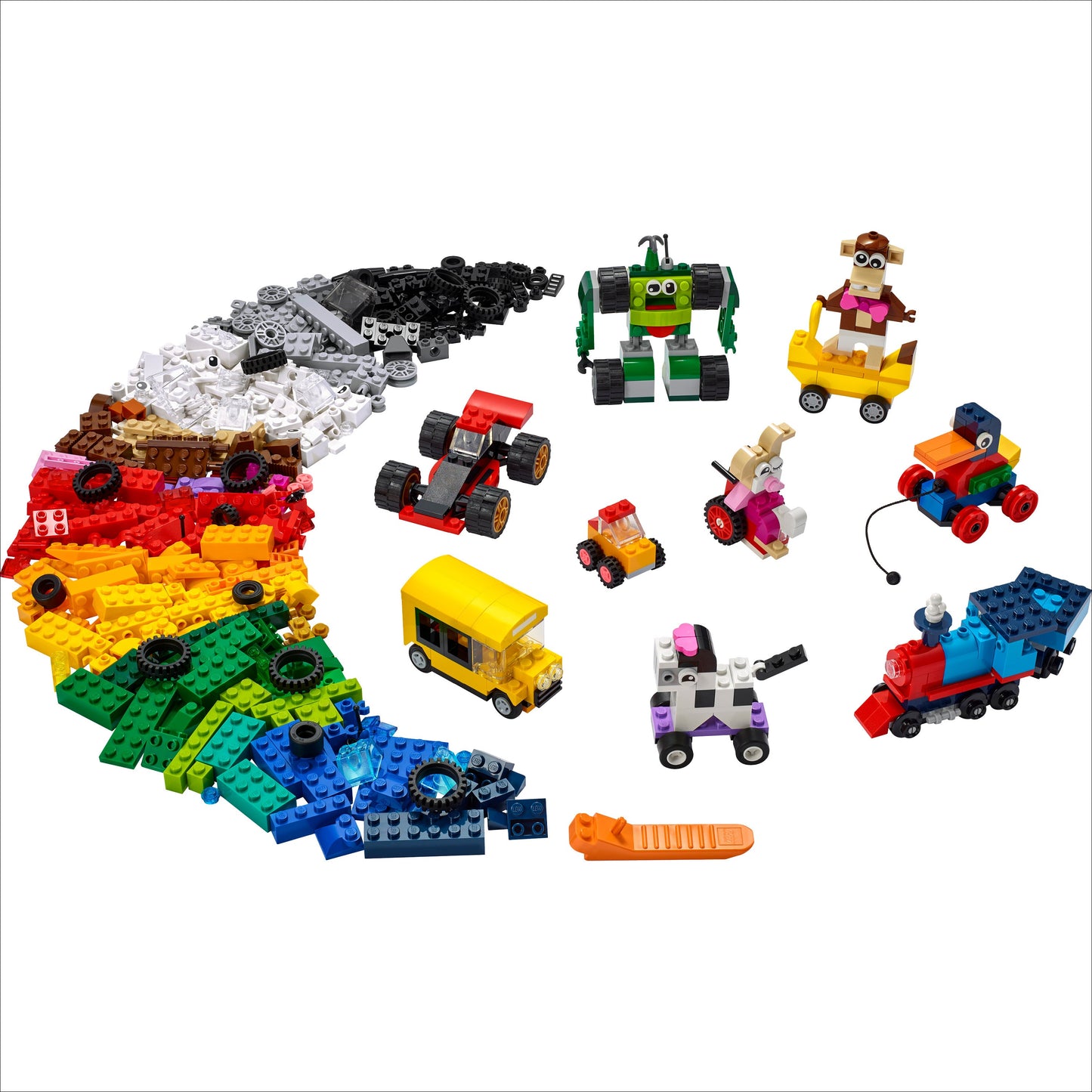 LEGO® Classic Bricks and Wheels - Bộ Đồ Chơi Lắp Ráp Gạch và Bánh Xe Sáng Tạo (11014) - LEGO - Hình ảnh chi tiết 2