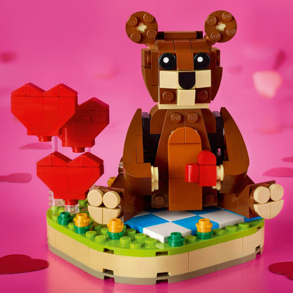 LEGO® Valentines Brown Bear - Đồ Chơi Lắp Ráp Gấu Nâu Tình Yêu - LEGO 40462 - Hình ảnh bổ sung 7