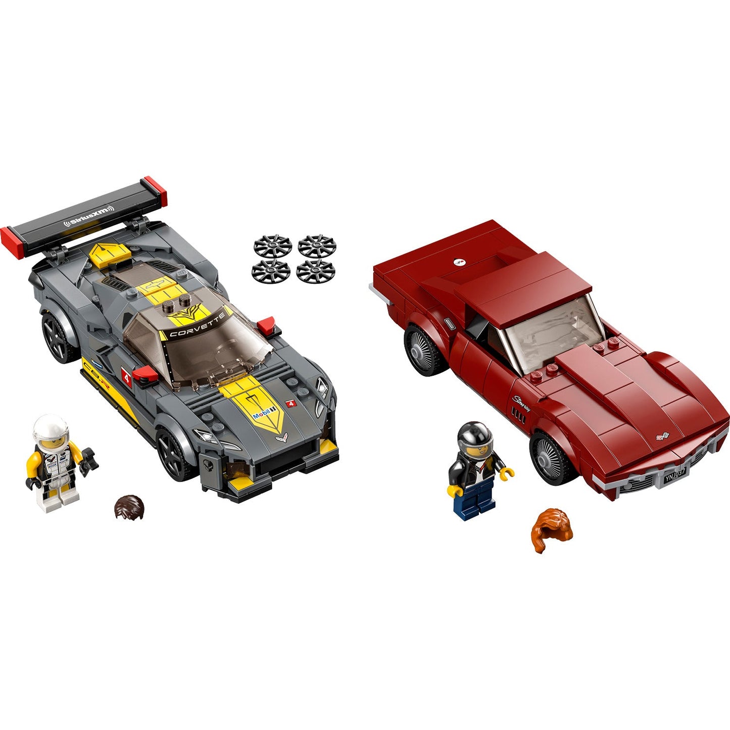 LEGO® Speed Champions Chevrolet Corvette C8.R Race Car and 1968 Chevrolet Corvette - Bộ Đồ Chơi Lắp Ráp Xe Đua 512 Chi Tiết - LEGO 76903 - Hình ảnh chi tiết 2