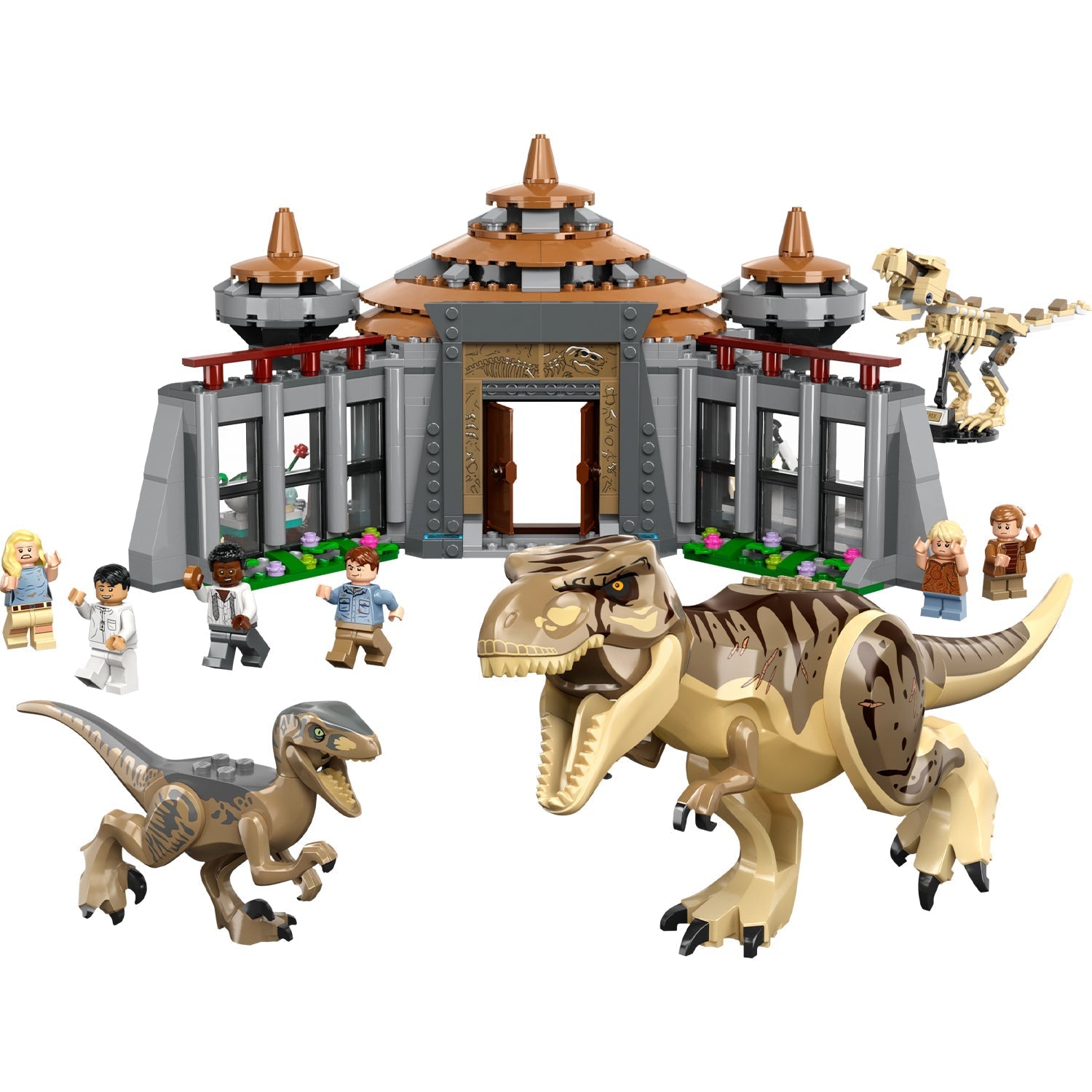 LEGO® Jurassic Park Visitor Center: T. rex & Raptor Attack - Bộ Lắp Ráp Trung Tâm Du Khách Công Viên Kỷ Jura - LEGO 76961 - Hình ảnh chi tiết 2
