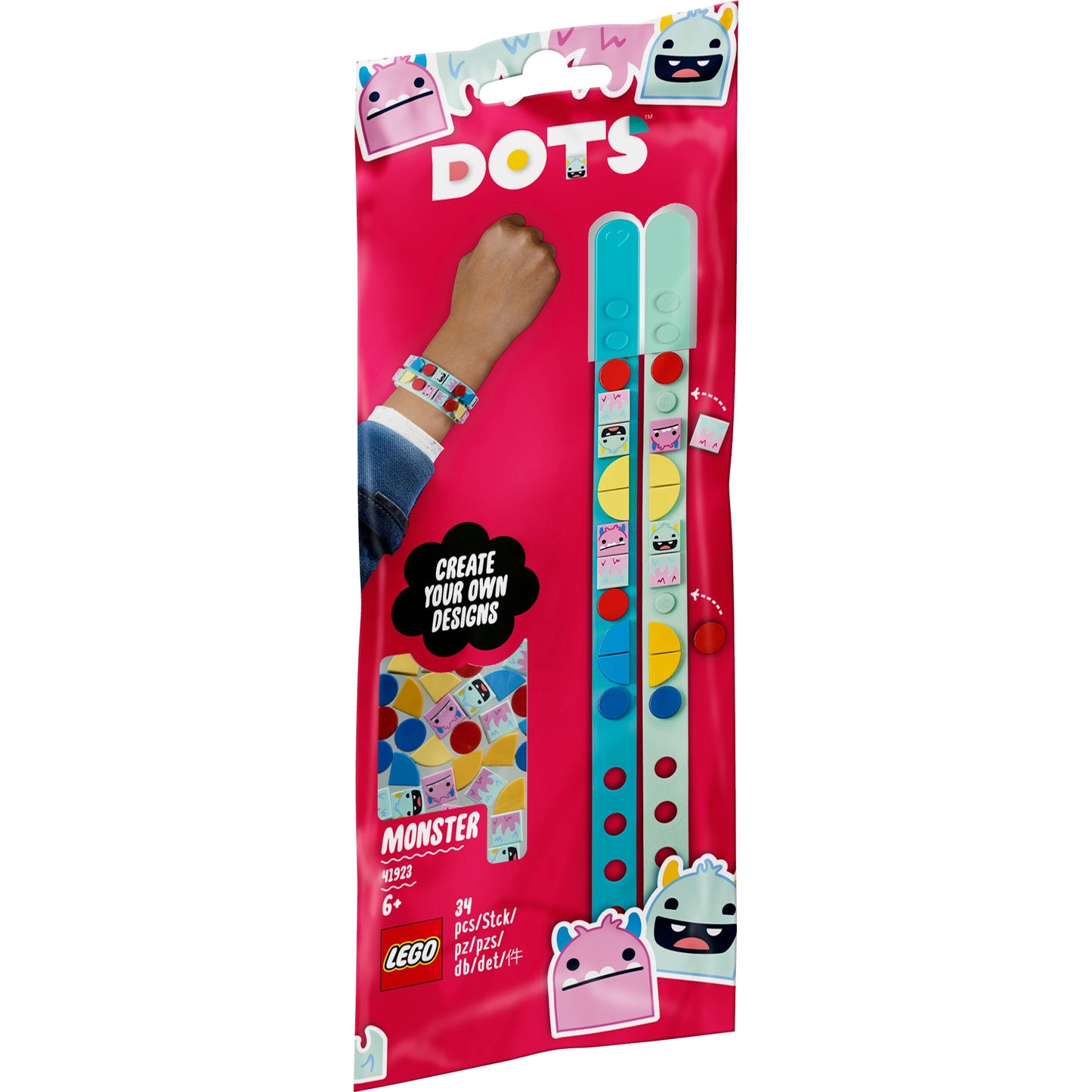 LEGO® DOTS™ Monster Bracelets - Vòng tay Quái vật LEGO 41923 - Hình ảnh sản phẩm