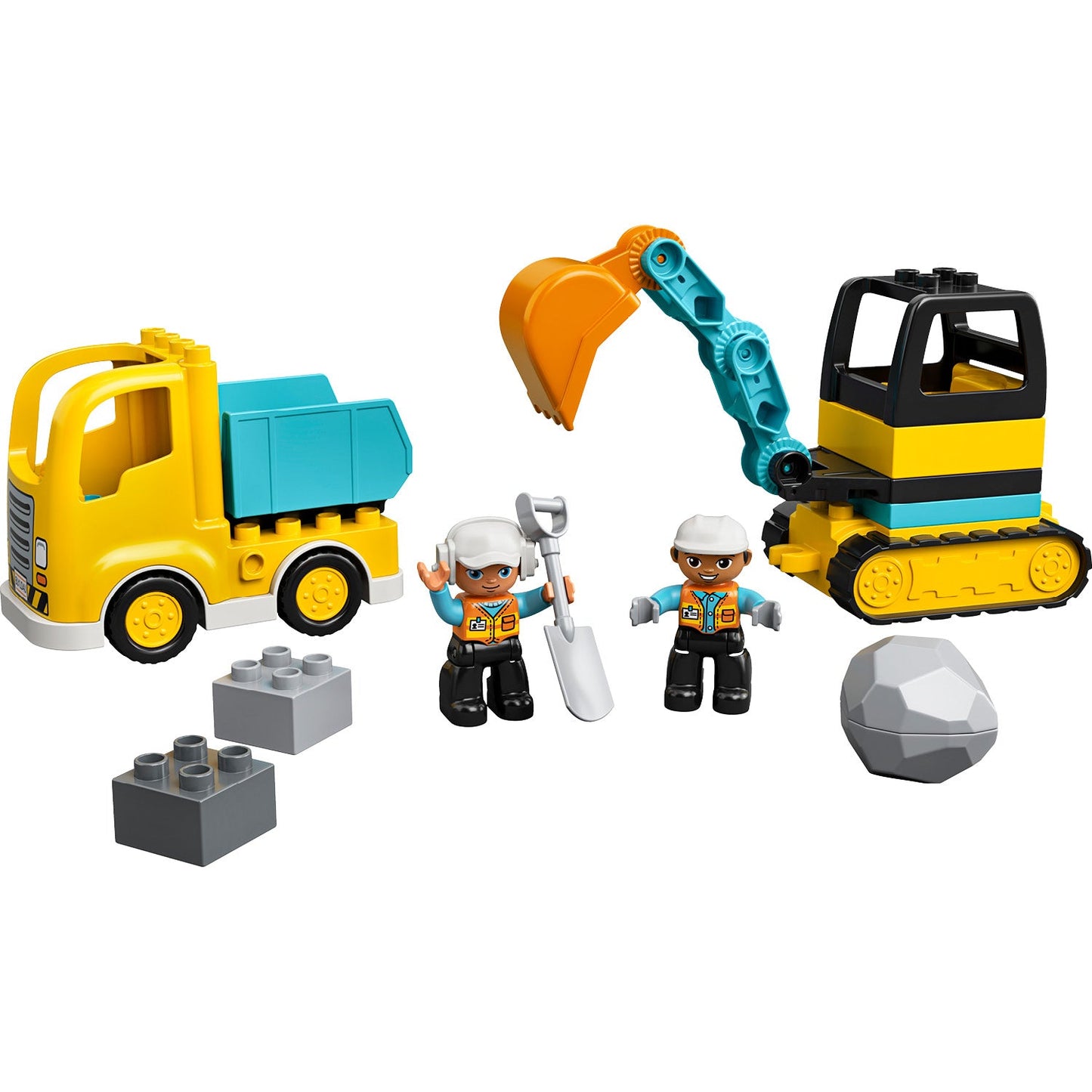 LEGO® DUPLO™ Truck & Tracked Excavator - Đồ Chơi Xe Tải Và Máy Xúc Công Trường - LEGO 10931 - Hình ảnh chi tiết 2