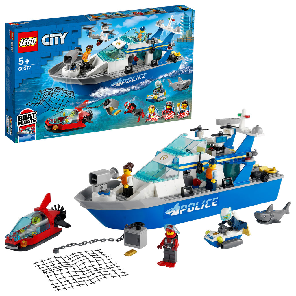 LEGO® City Police Patrol Boat - Tàu Tuần Tra Cảnh Sát Đồ Chơi Lắp Ráp - LEGO 60277 LEGO - ảnh 4 - Lego