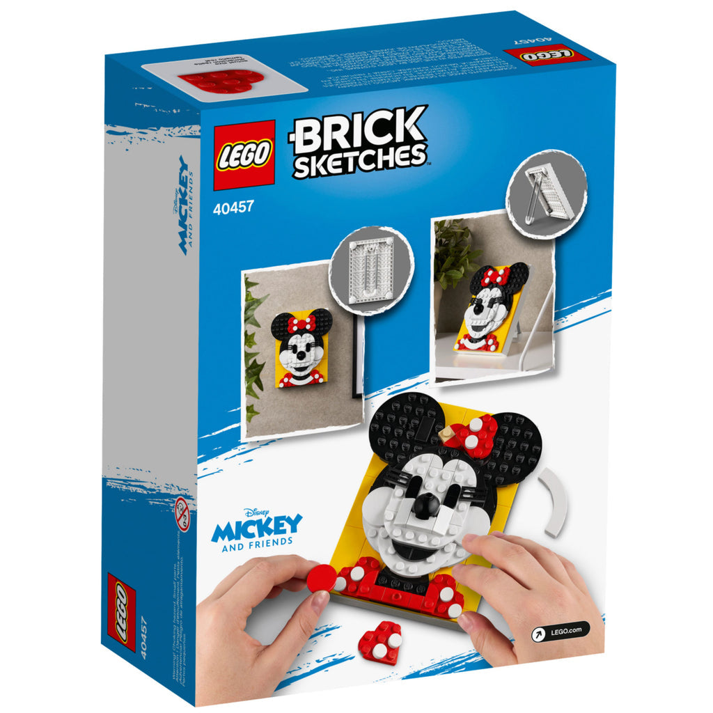 LEGO® Brick Sketches™ Minnie Mouse - Chân dung 3D Disney - LEGO 40457 - Hình ảnh bổ sung 5