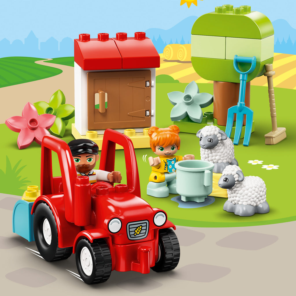 LEGO® DUPLO™ Farm Tractor & Animal Care - Xe Kéo Nông Trại & Chăm Sóc Thú Nuôi - LEGO 10950