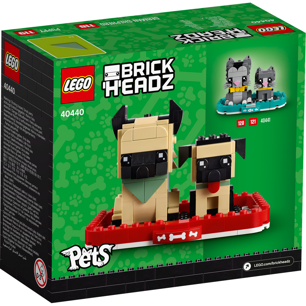 LEGO® BrickHeadz™ German Shepherd - Mô hình lắp ráp chó chăn cừu Đức - LEGO 40440 - Góc nhìn khác 3