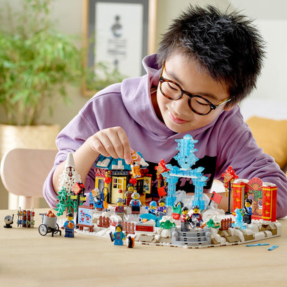 LEGO® Lunar New Year Ice Festival 80109 - Bộ Lắp Ráp Lễ Hội Băng Đón Tết - LEGO - Góc nhìn khác 3