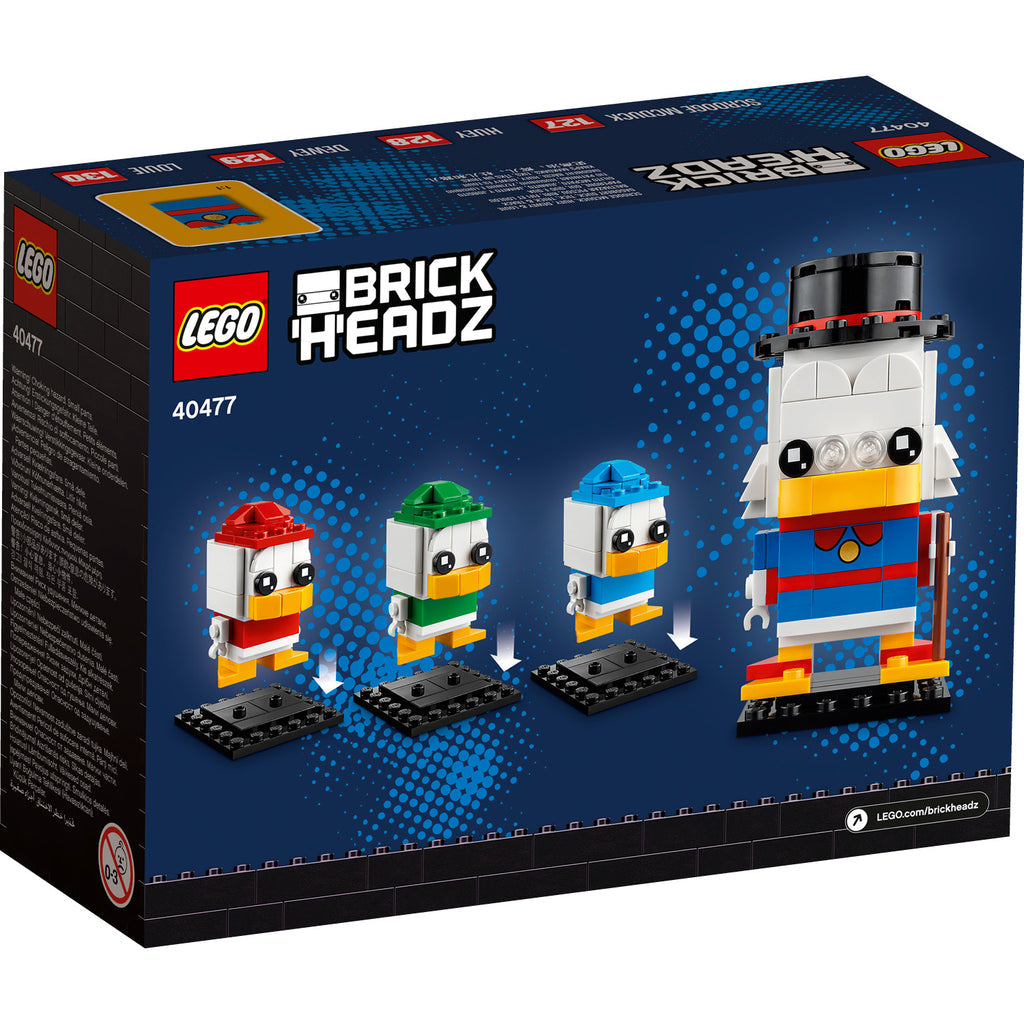 LEGO® BrickHeadz™ Disney Scrooge McDuck, Huey, Dewey & Louie - Bộ Lắp Ráp Mô Hình Trưng Bày LEGO 40477 - Hình ảnh bổ sung 6