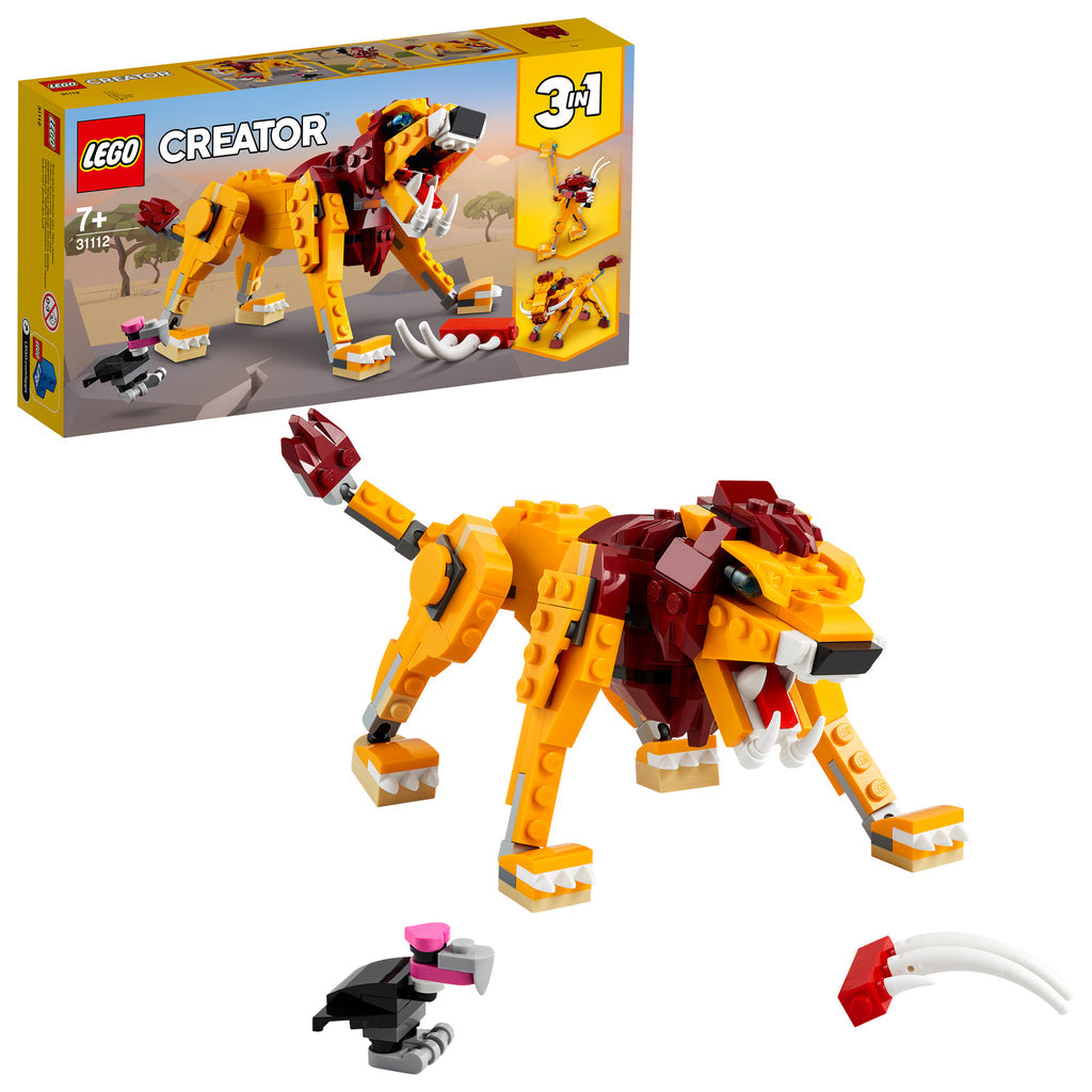 LEGO® Creator 3-in-1 Wild Lion - Đồ Chơi Lắp Ráp 3 Trong 1 - LEGO 31112 LEGO - ảnh 2 - Lego