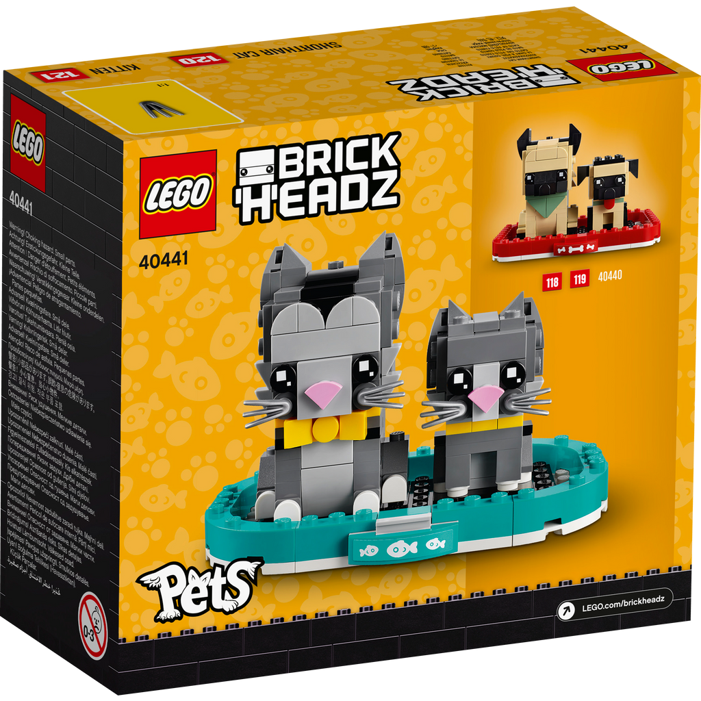 LEGO® BrickHeadz™ Shorthair Cat - Đồ Chơi Lắp Ráp Mèo Lông Ngắn - LEGO 40441 - Góc nhìn khác 3