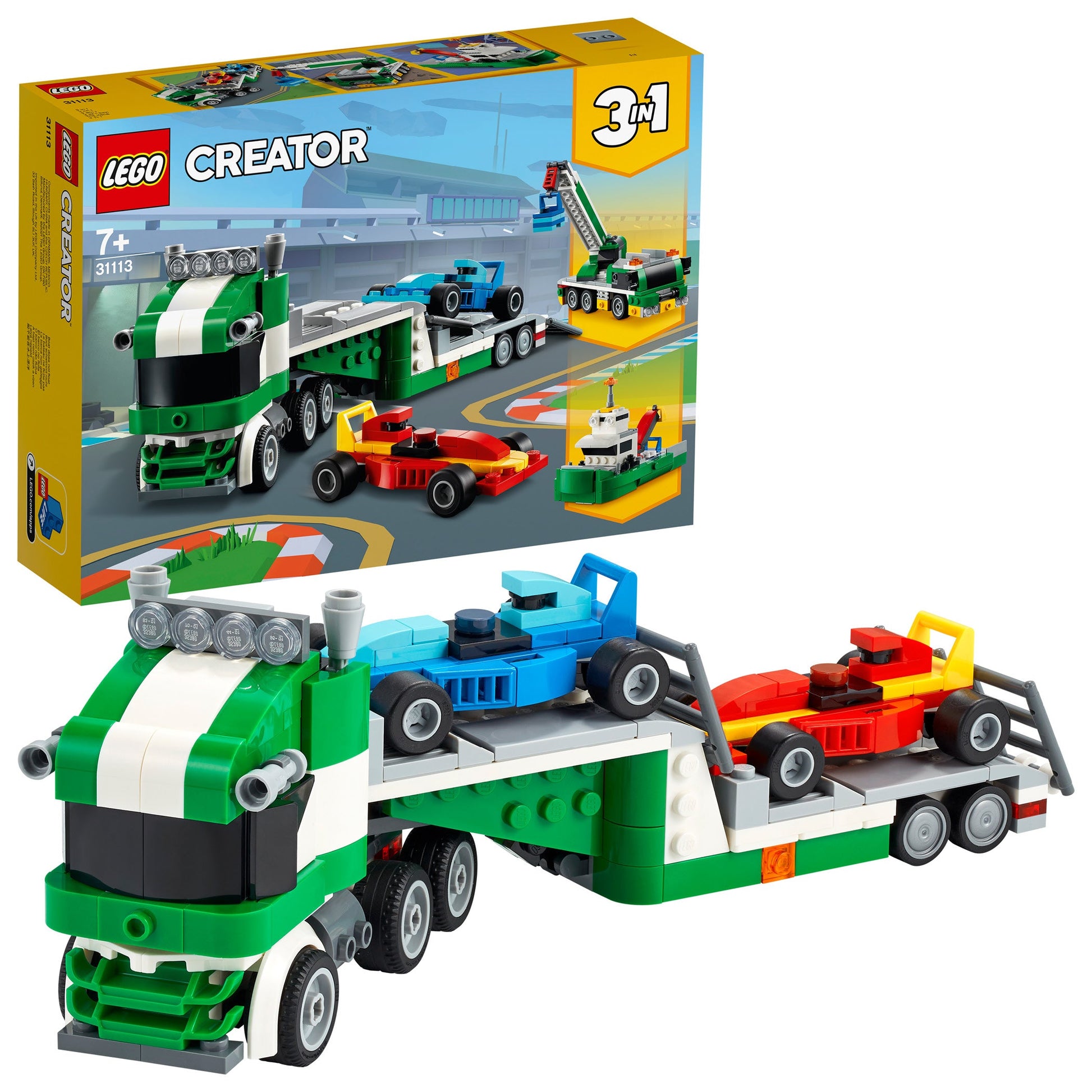 LEGO® Creator 3-in-1 Race Car Transporter - Đồ Chơi Lắp Ráp Xe Vận Chuyển Đua Xe 3 trong 1 - LEGO 31113 - Hình ảnh bổ sung 9