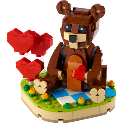 LEGO® Valentines Brown Bear - Đồ Chơi Lắp Ráp Gấu Nâu Tình Yêu - LEGO 40462 - Hình ảnh chi tiết 2