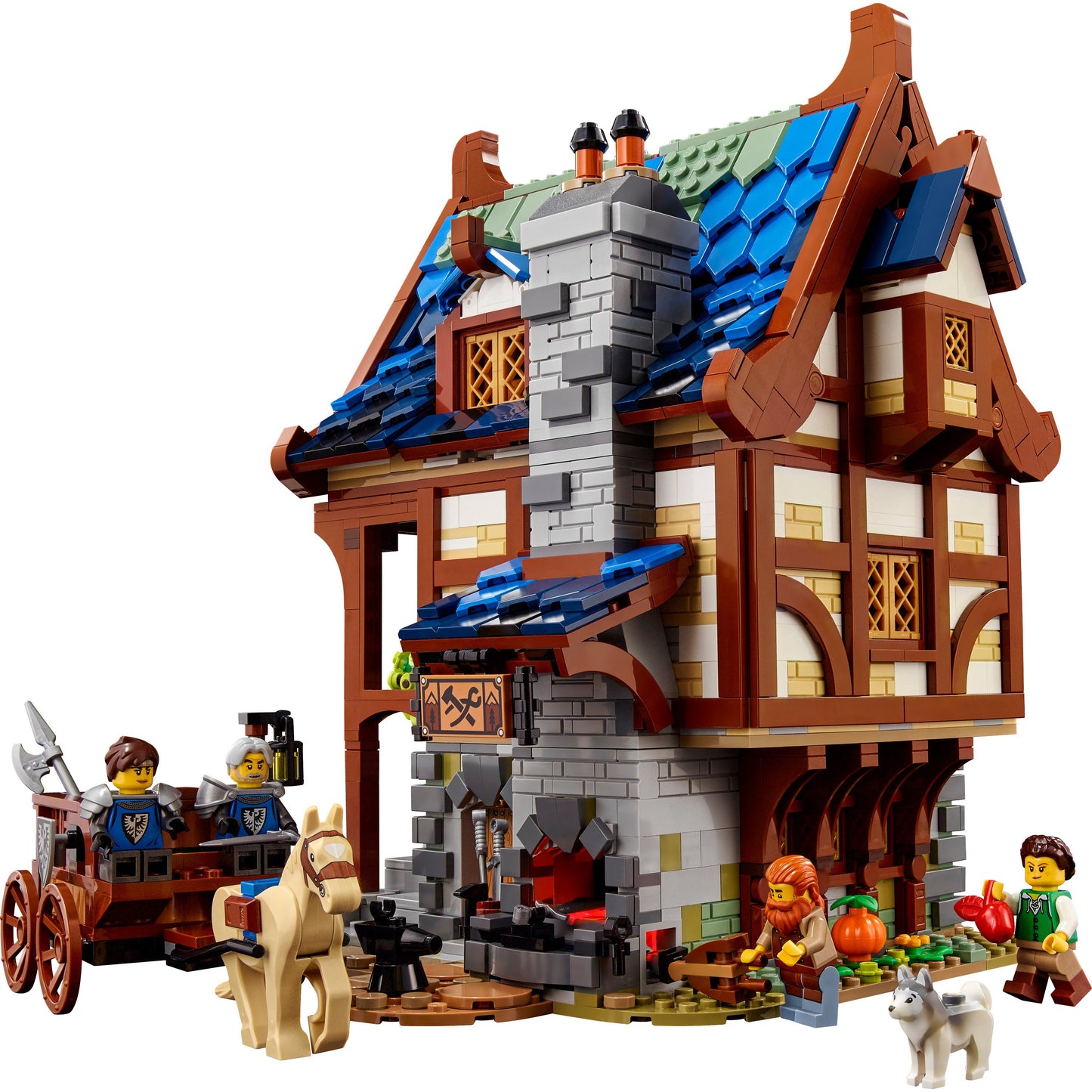 LEGO® Ideas Medieval Blacksmith - Đồ chơi lắp ráp mô hình Thợ rèn Trung cổ (21325) - LEGO - Góc nhìn khác 3