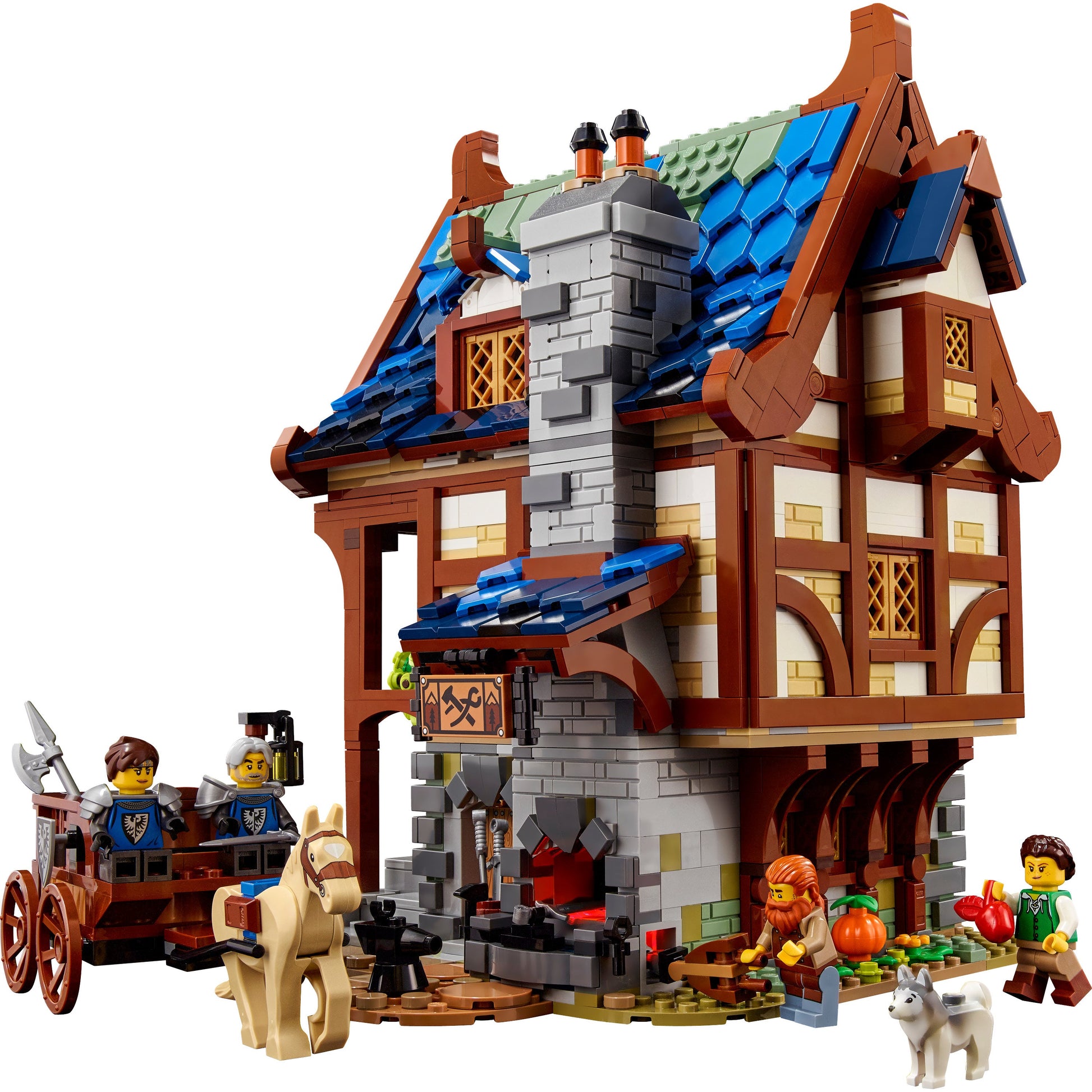 LEGO® Ideas Medieval Blacksmith - Đồ chơi lắp ráp mô hình Thợ rèn Trung cổ (21325) - LEGO - Góc nhìn khác 3