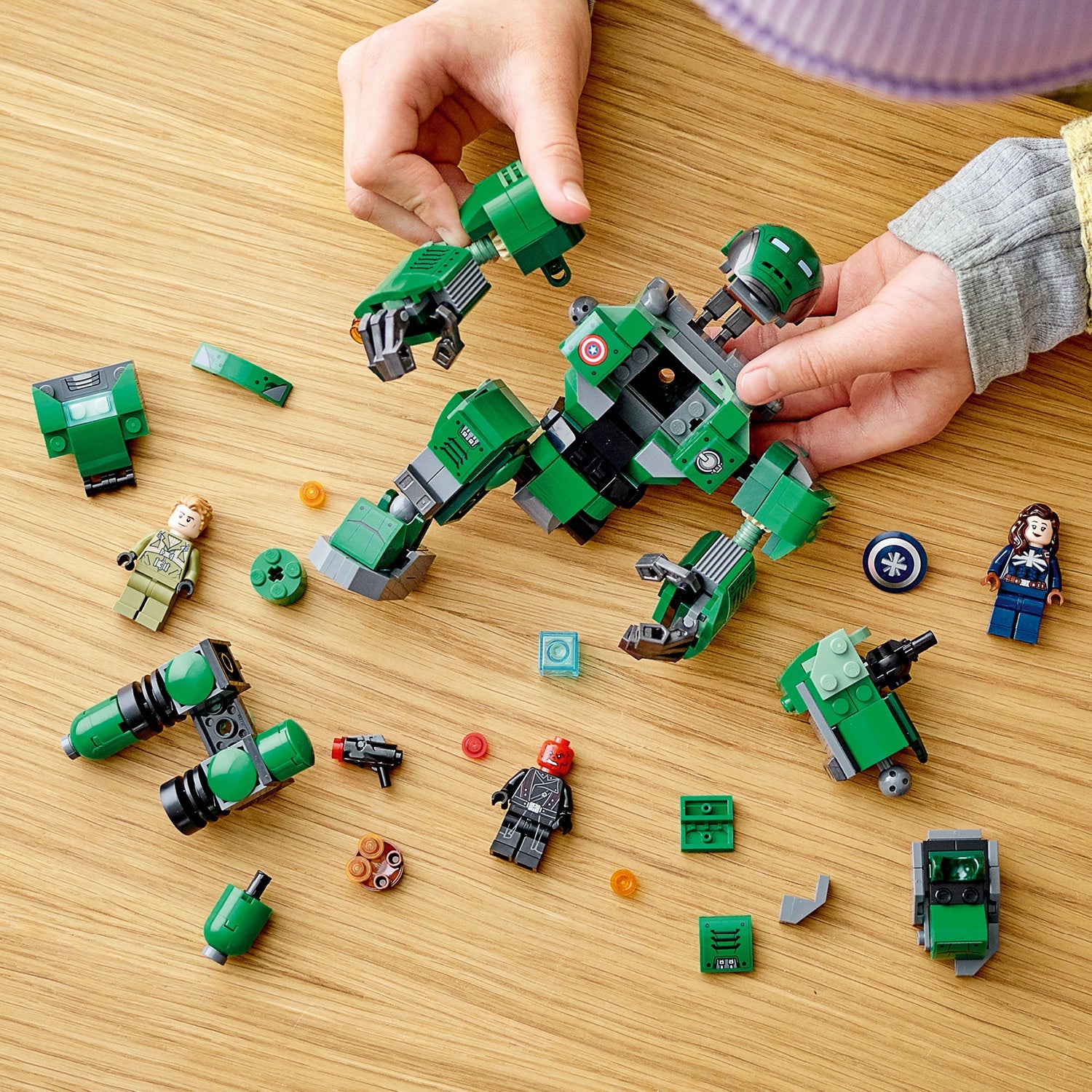 LEGO® Marvel Captain Carter & The Hydra Stomper Đồ Chơi Lắp Ráp Robot Mech 76201 - Góc nhìn khác 3