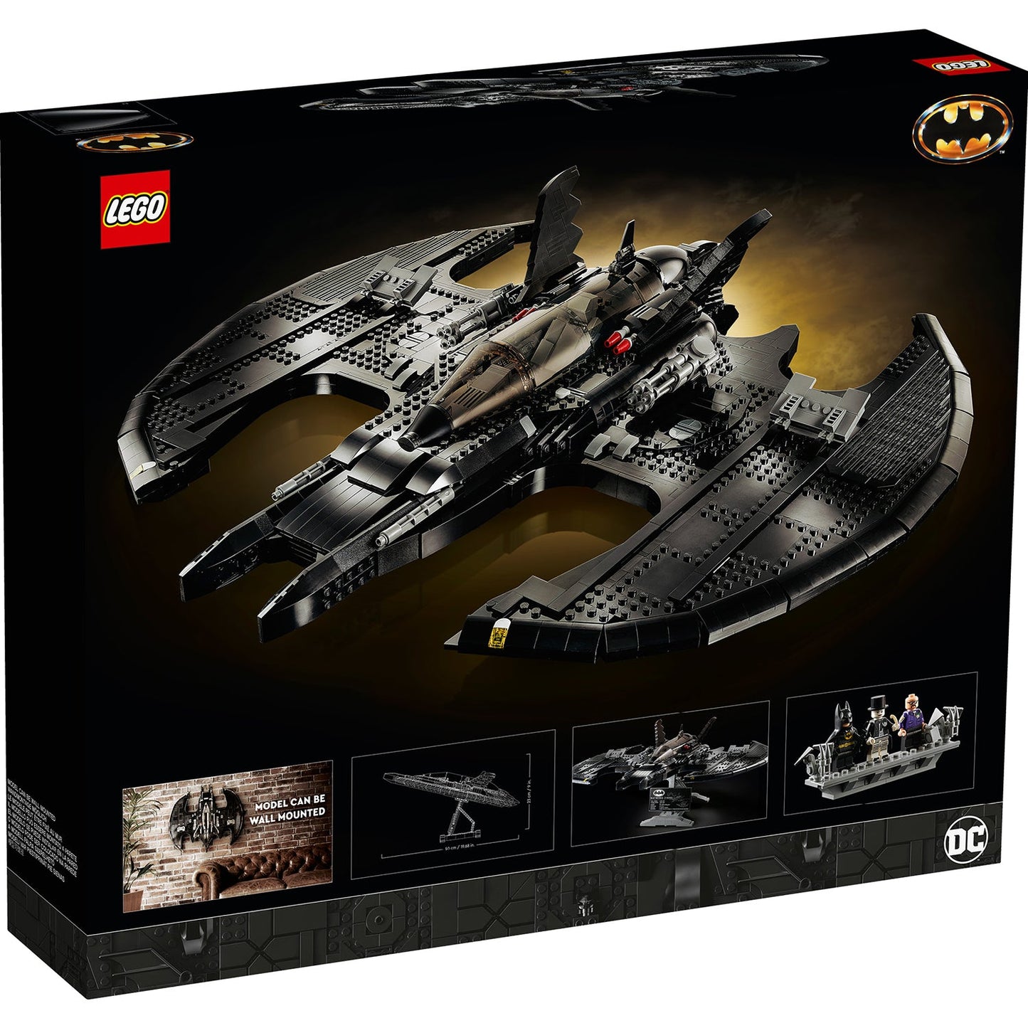 LEGO® DC Batman 1989 Batwing - Mô hình lắp ráp phi cơ Batwing cho người lớn - LEGO 76161