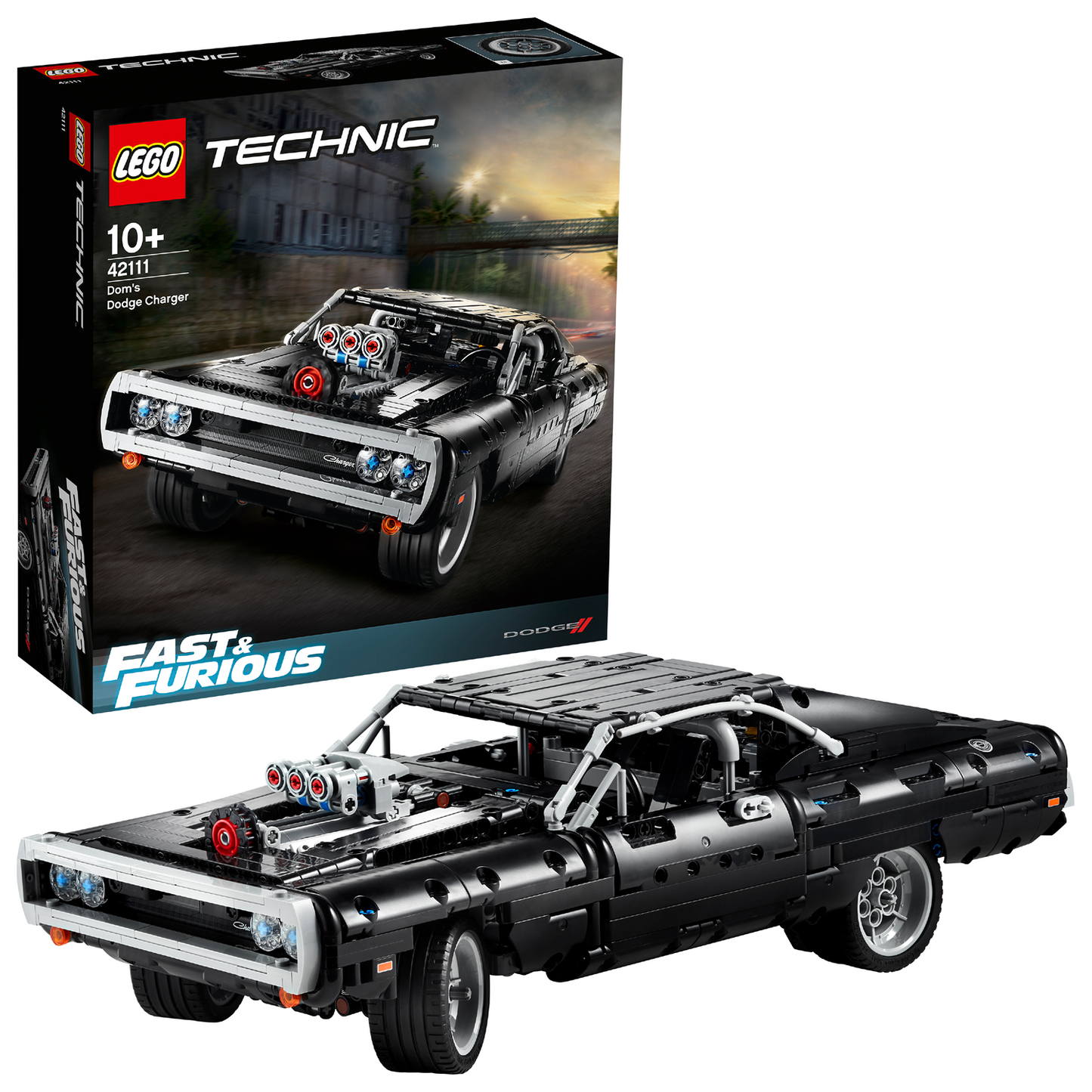 LEGO® Technic™ Doms Dodge Charger - Mô Hình Xe Đua Fast & Furious 42111 - LEGO LEGO - ảnh 6 - Lego Technic