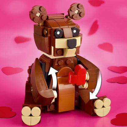 LEGO® Valentines Brown Bear - Đồ Chơi Lắp Ráp Gấu Nâu Tình Yêu - LEGO 40462 LEGO - ảnh 1 - Lego