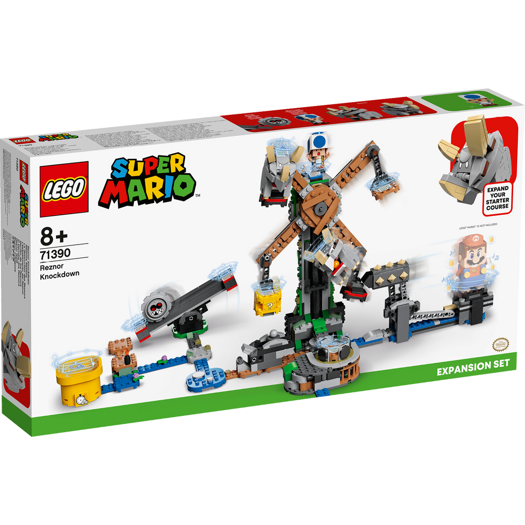 LEGO® Super Mario Reznor Knockdown Expansion Set - Bộ Đồ Chơi Mở Rộng 862 Mảnh (71390) - Góc nhìn khác 3