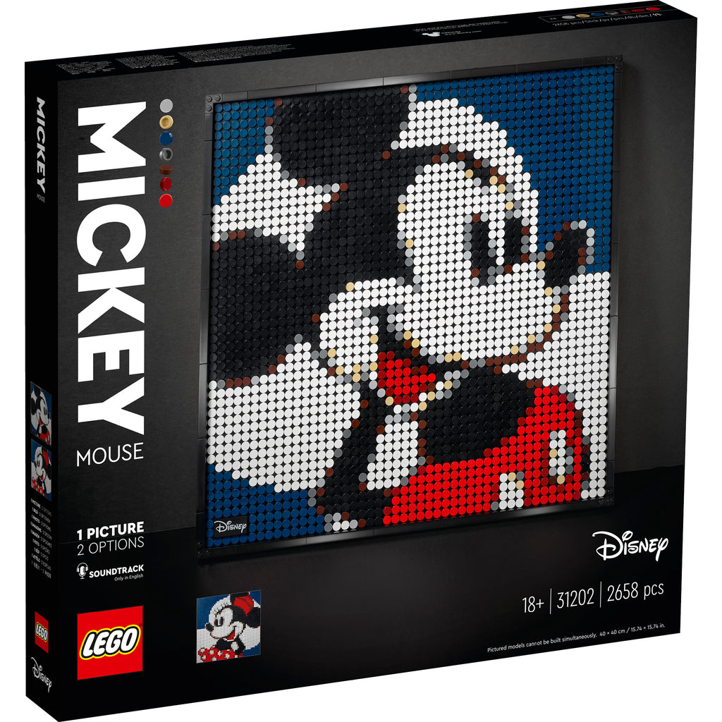 LEGO® Art | Disney’s Mickey Mouse - Tranh Lắp Ráp Mosaic Nghệ Thuật 31202 - Hình ảnh sản phẩm