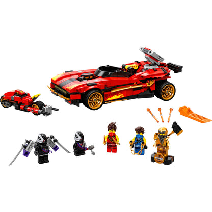 LEGO® NINJAGO® X-1 Ninja Charger - Xe Chiến Đấu Ninja 2 Trong 1 - LEGO 71737 - Hình ảnh chi tiết 2