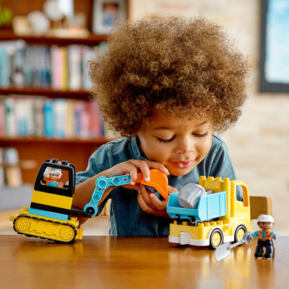 LEGO® DUPLO™ Truck & Tracked Excavator - Đồ Chơi Xe Tải Và Máy Xúc Công Trường - LEGO 10931 - Hình ảnh bổ sung 4
