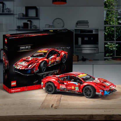 LEGO® Technic™ Ferrari 488 GTE “AF Corse #51” - Mô Hình Xe Đua Siêu Cấp - LEGO 42125 - Góc nhìn khác 3