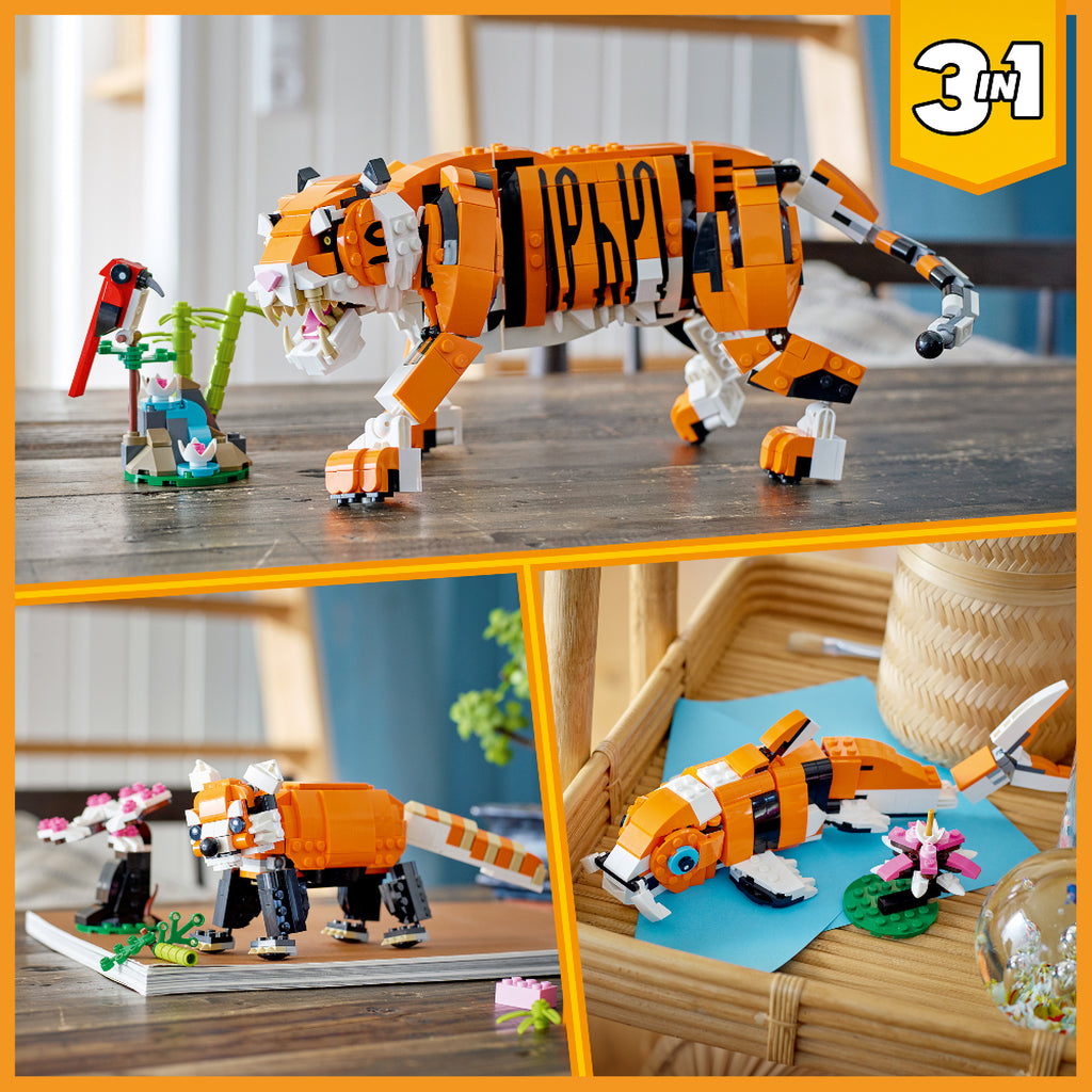 LEGO® Creator 3-in-1 Majestic Tiger - Bộ Lắp Ráp Hổ Uy Nghi 31129 - LEGO - Hình ảnh bổ sung 5