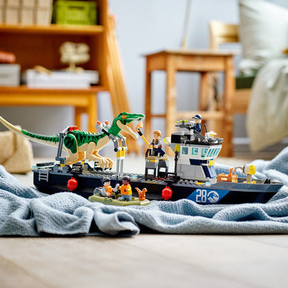 LEGO® Jurassic World Baryonyx Dinosaur Boat Escape - Đồ Chơi Lắp Ráp Thuyền Thoát Hiểm Khủng Long 76942 - Góc nhìn khác 3