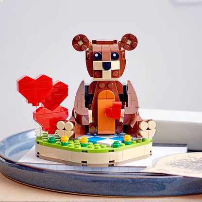 LEGO® Valentines Brown Bear - Đồ Chơi Lắp Ráp Gấu Nâu Tình Yêu - LEGO 40462 - Hình ảnh bổ sung 4
