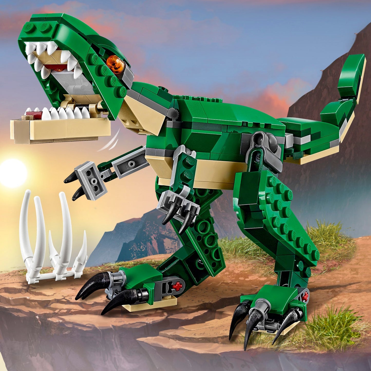 LEGO® Creator 3-in-1 Mighty Dinosaurs - Bộ Đồ Chơi Lắp Ráp Khủng Long 3 Trong 1 - LEGO 31058 - Hình ảnh bổ sung 5