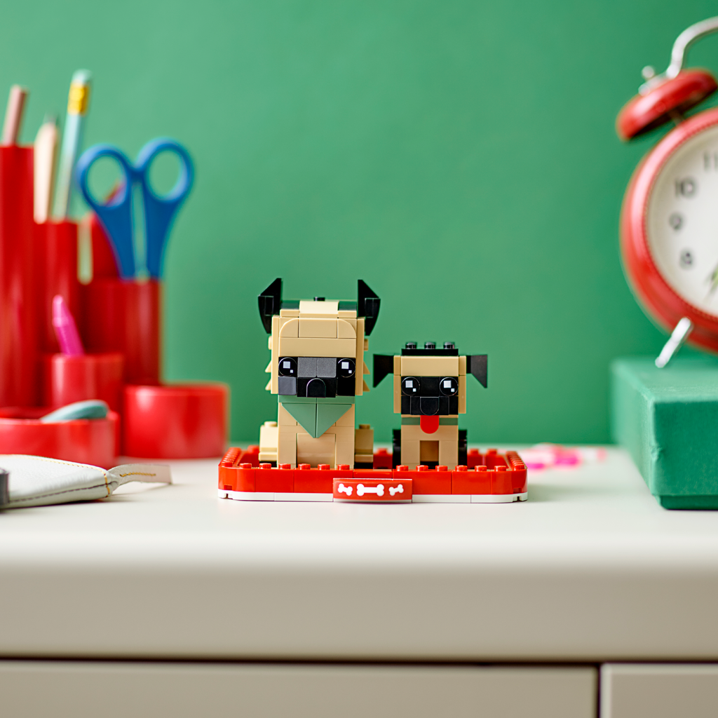 LEGO® BrickHeadz™ German Shepherd - Mô hình lắp ráp chó chăn cừu Đức - LEGO 40440 - Hình ảnh bổ sung 6