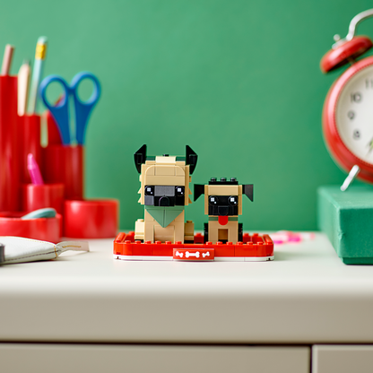 LEGO® BrickHeadz™ German Shepherd - Mô hình lắp ráp chó chăn cừu Đức - LEGO 40440 - Hình ảnh bổ sung 6