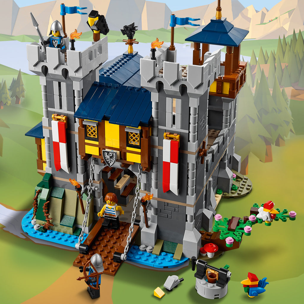 LEGO® Creator 3-in-1 Medieval Castle - Mô Hình Lắp Ráp Lâu Đài Trung Cổ LEGO 31120 LEGO - ảnh 1 - Bộ đồ chơi LEGO