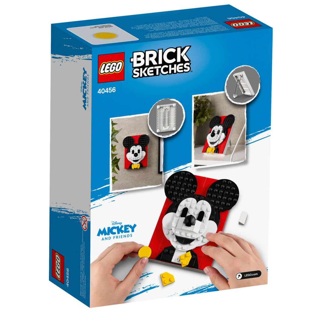 LEGO® Brick Sketches™ Mickey Mouse - Tranh Lắp Ráp 3D Disney 40456 - Hình ảnh bổ sung 6