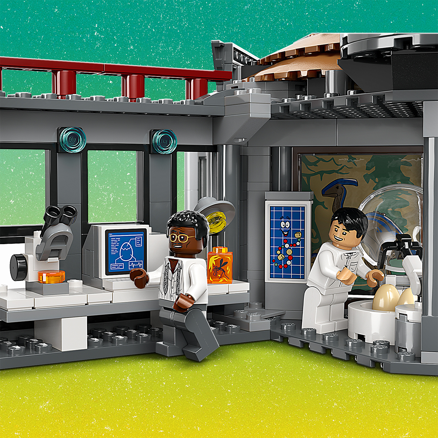 LEGO® Jurassic Park Visitor Center: T. rex & Raptor Attack - Bộ Lắp Ráp Trung Tâm Du Khách Công Viên Kỷ Jura - LEGO 76961 - Hình ảnh bổ sung 6