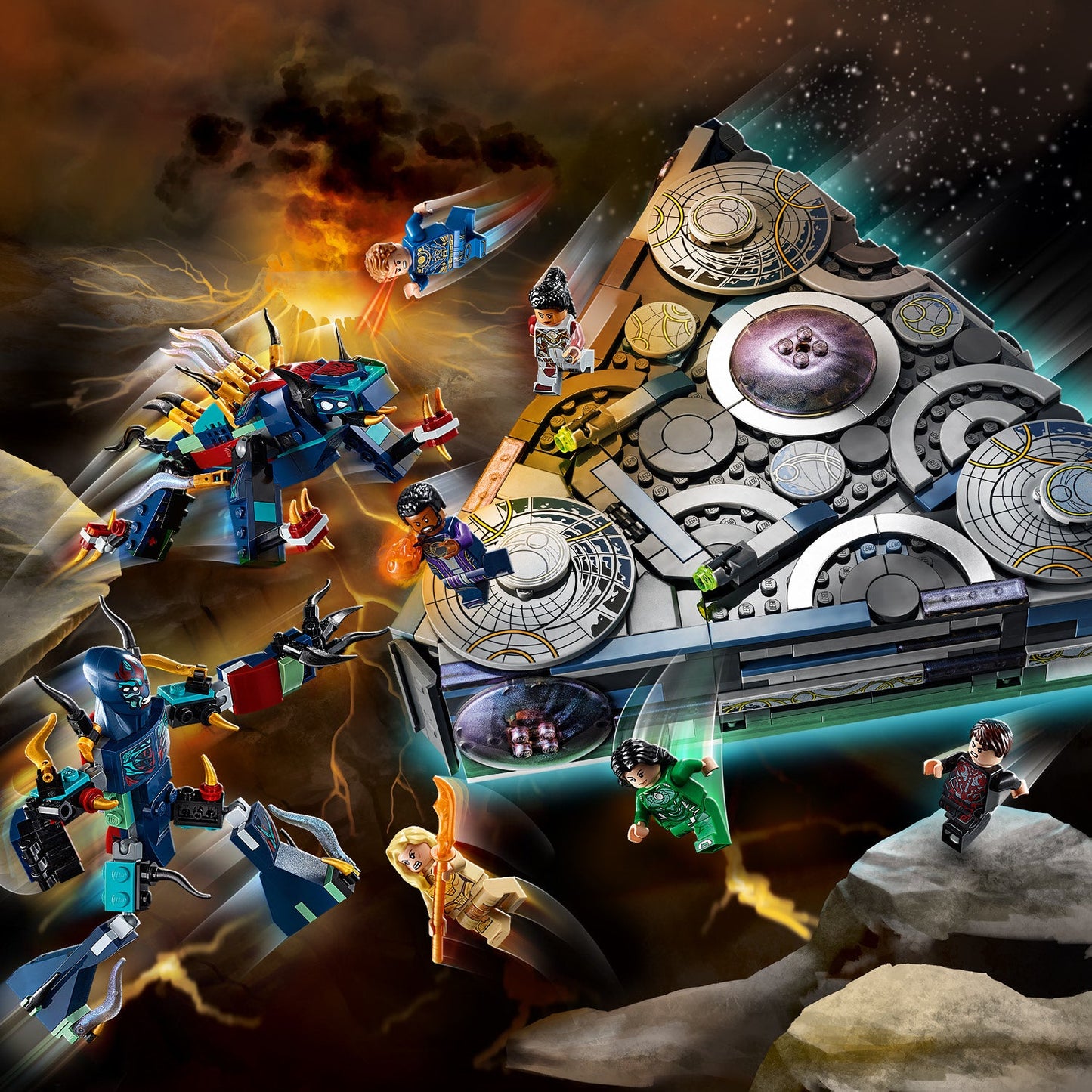 LEGO® Marvel Rise of the Domo - Phi Thuyền Eternals Siêu Anh Hùng LEGO 76156 LEGO - ảnh 5 - LEGO Marvel