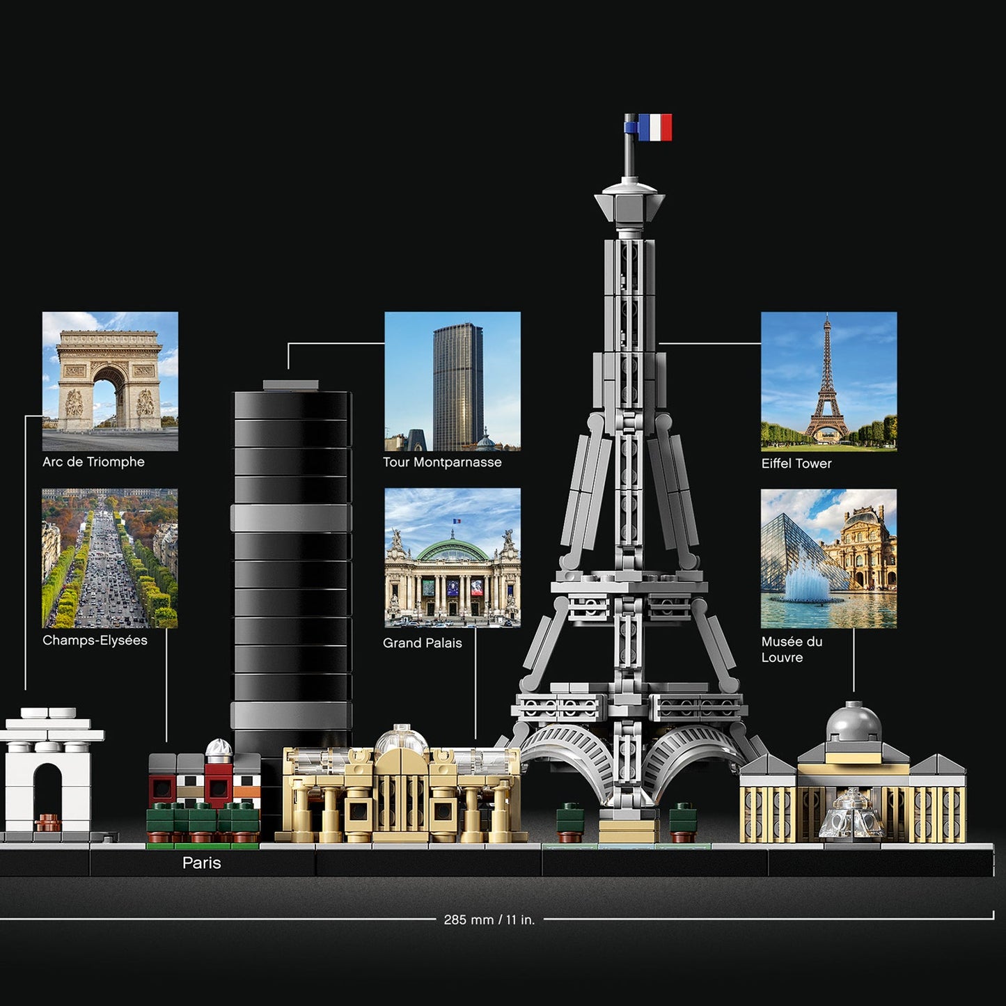 LEGO® Architecture Paris - Bộ Đồ Chơi Lắp Ráp Kiến Trúc Skyline - LEGO 21044 - Hình ảnh bổ sung 6