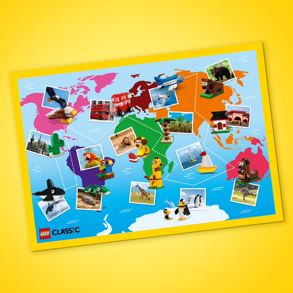 LEGO® Classic Around the World - Bộ đồ chơi lắp ráp sáng tạo - LEGO 11015 LEGO - ảnh 1 - Lego