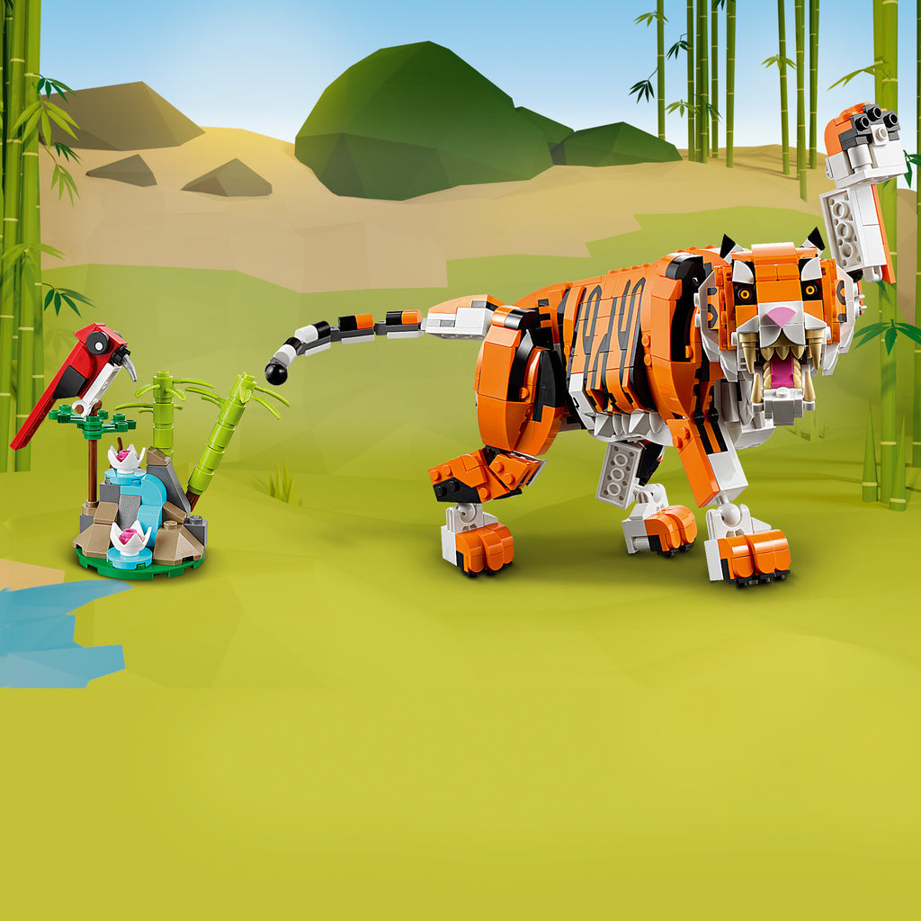 LEGO® Creator 3-in-1 Majestic Tiger - Bộ Lắp Ráp Hổ Uy Nghi 31129 - LEGO LEGO - ảnh 2 - Lego