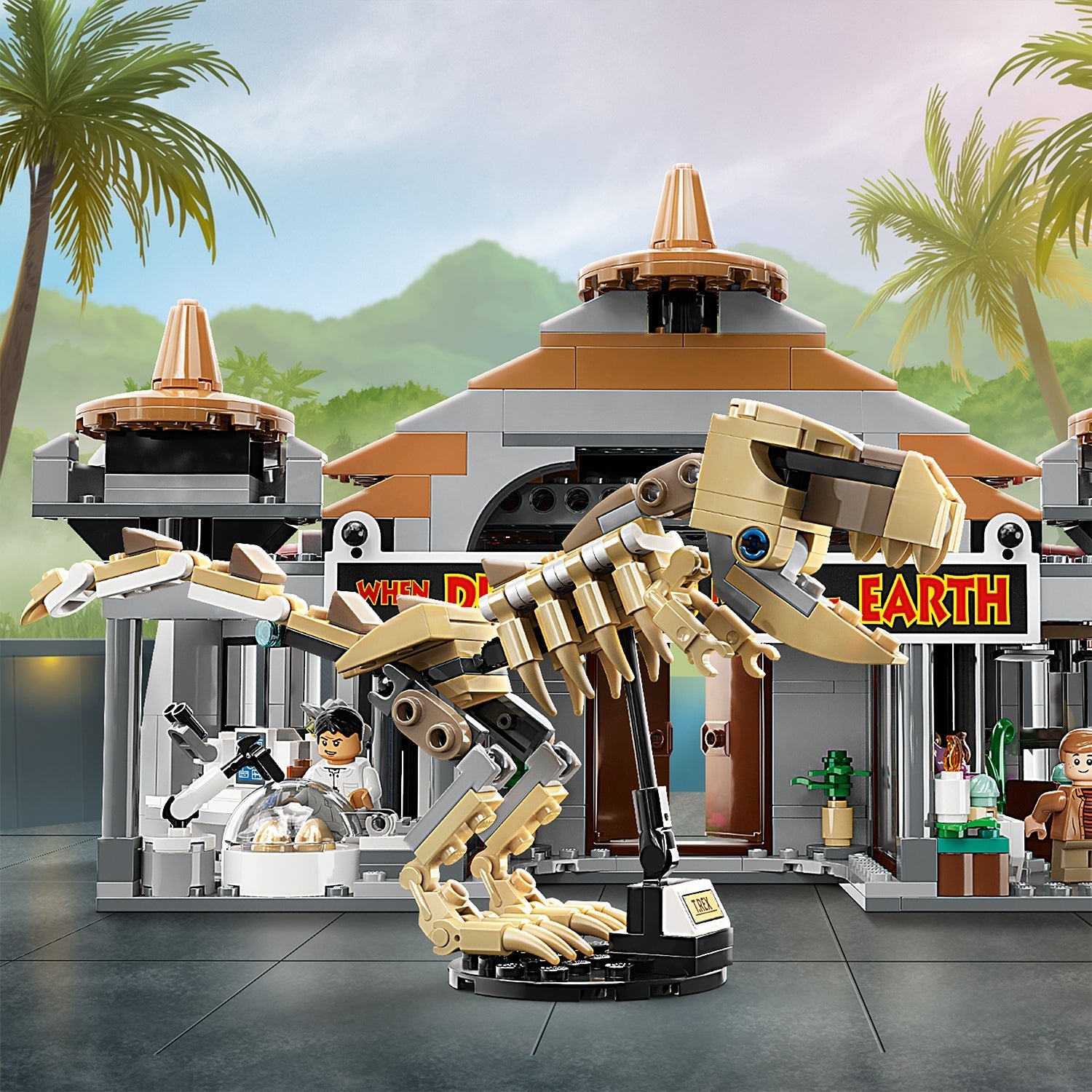 LEGO® Jurassic Park Visitor Center: T. rex & Raptor Attack - Bộ Lắp Ráp Trung Tâm Du Khách Công Viên Kỷ Jura - LEGO 76961 - Hình ảnh bổ sung 7