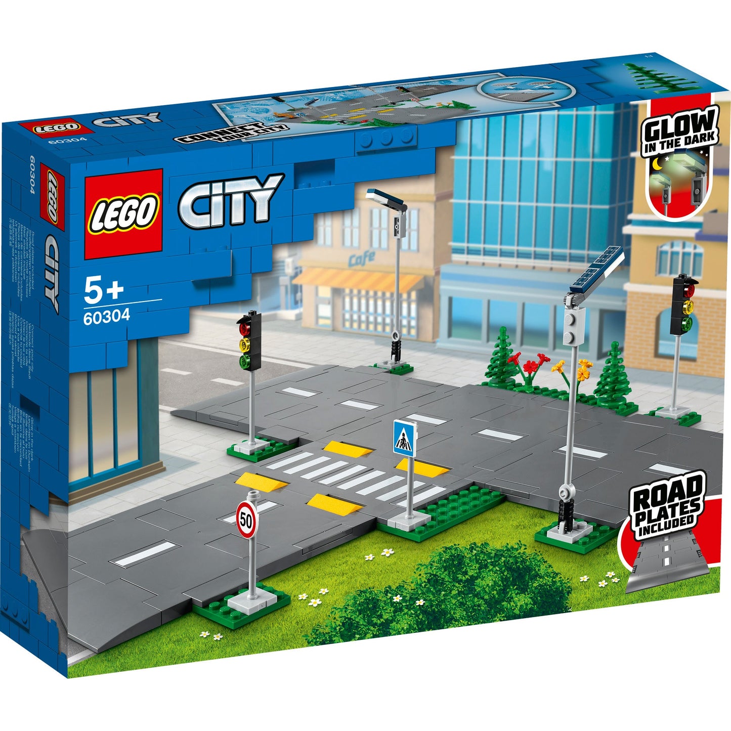 LEGO® City Road Plates - Bộ Miếng Ghép Lộ Trình Thành Phố - LEGO 60304 - Hình ảnh sản phẩm
