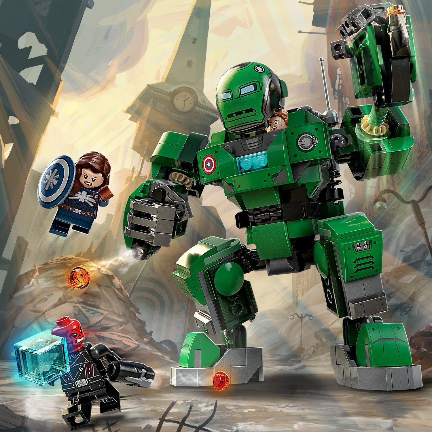 LEGO® Marvel Captain Carter & The Hydra Stomper Đồ Chơi Lắp Ráp Robot Mech 76201 LEGO - ảnh 1 - Lego