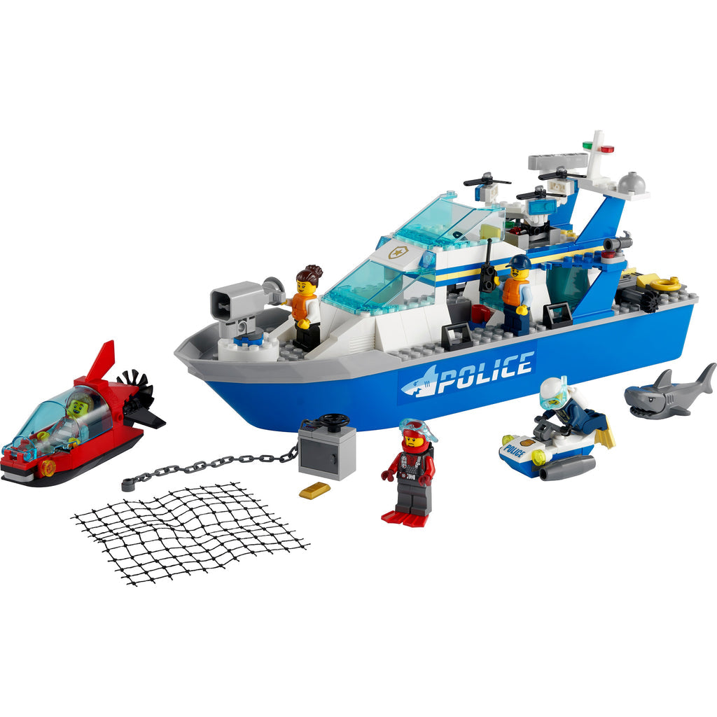 LEGO® City Police Patrol Boat - Tàu Tuần Tra Cảnh Sát Đồ Chơi Lắp Ráp - LEGO 60277 - Hình ảnh chi tiết 2