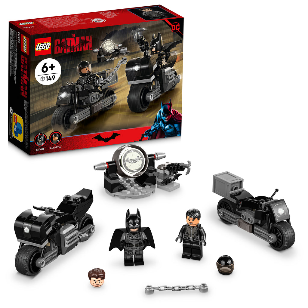 LEGO® DC Batman™ & Selina Kyle™ Motorcycle Pursuit - Đồ Chơi Lắp Ráp Mô Tô Siêu Anh Hùng - LEGO 76179